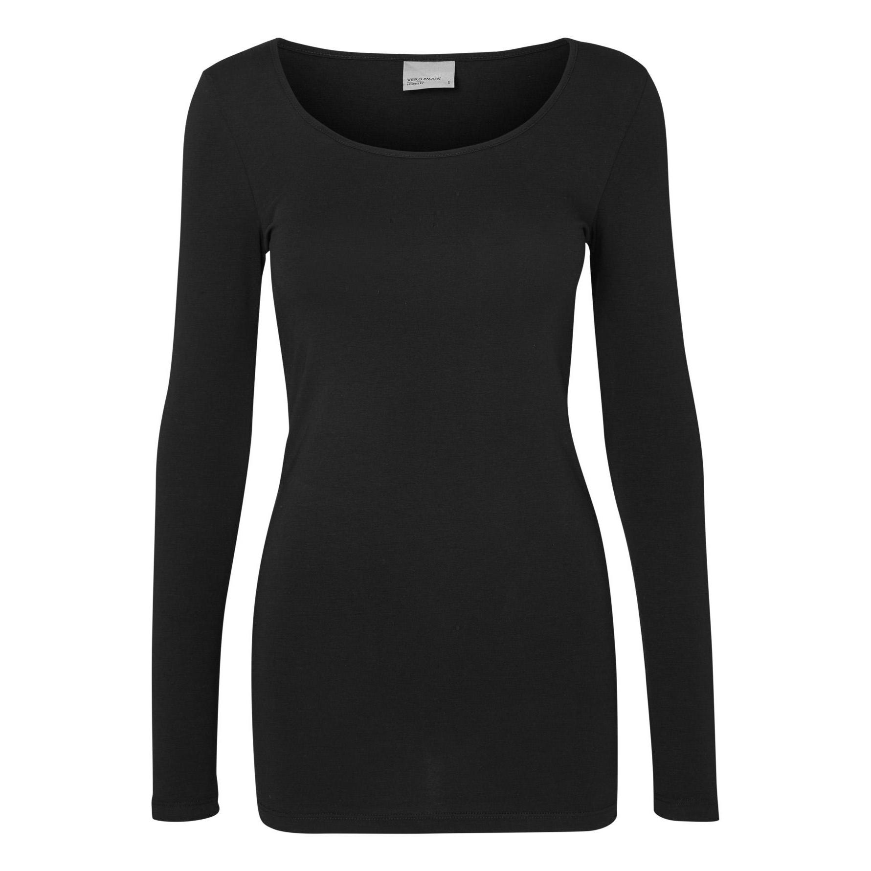 vero moda naisten musta trikoopaita