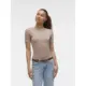 VERO-MODA_naisten-hiekanvarinen-modaalpusero-lyhyilla-hihoilla