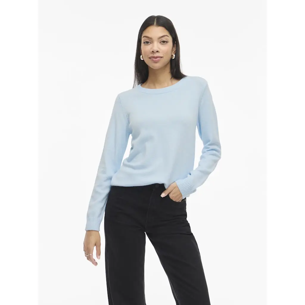 VILA_vaaleansininen-naisten-viril-o-neck-neule_14054177