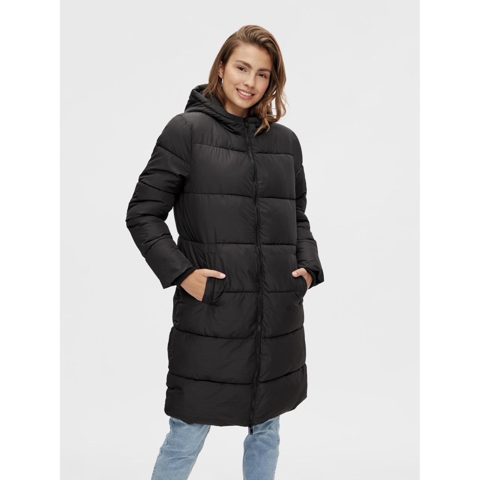 Pieces naisten muhkea musta pcbee long puffer toppatakki