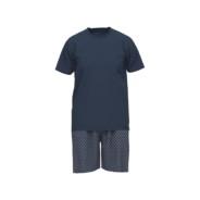 Bugatti_o-neck-shorts-pyjama_sininen_056094-4008