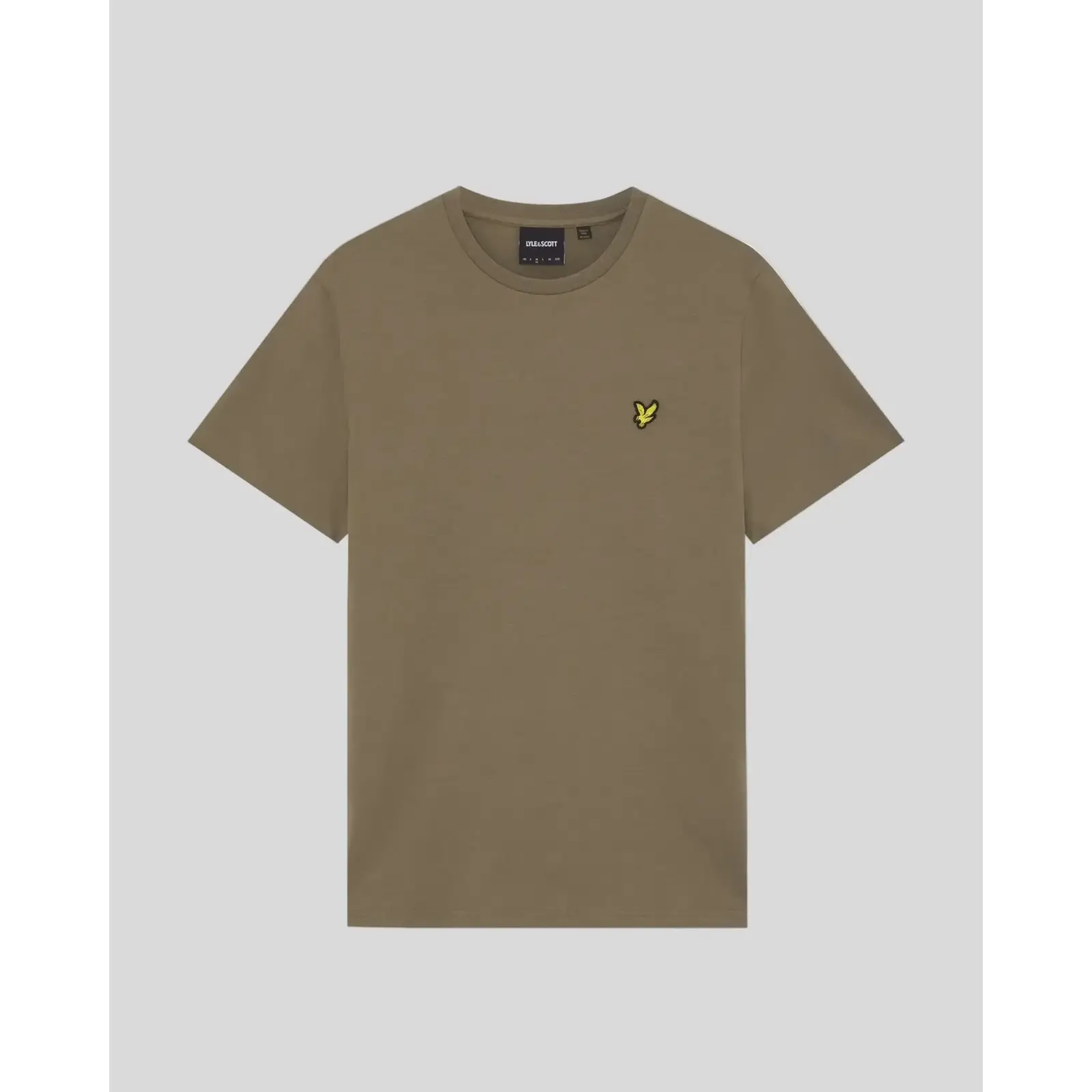 Lyle-and-Scott_miesten-vihrean-savyinen-t-paita-pienella-logolla