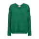 MOS-MOSH_naisten-kirkkaan-vihrea-villa-alpakkaneule_thora-v-neck-knit