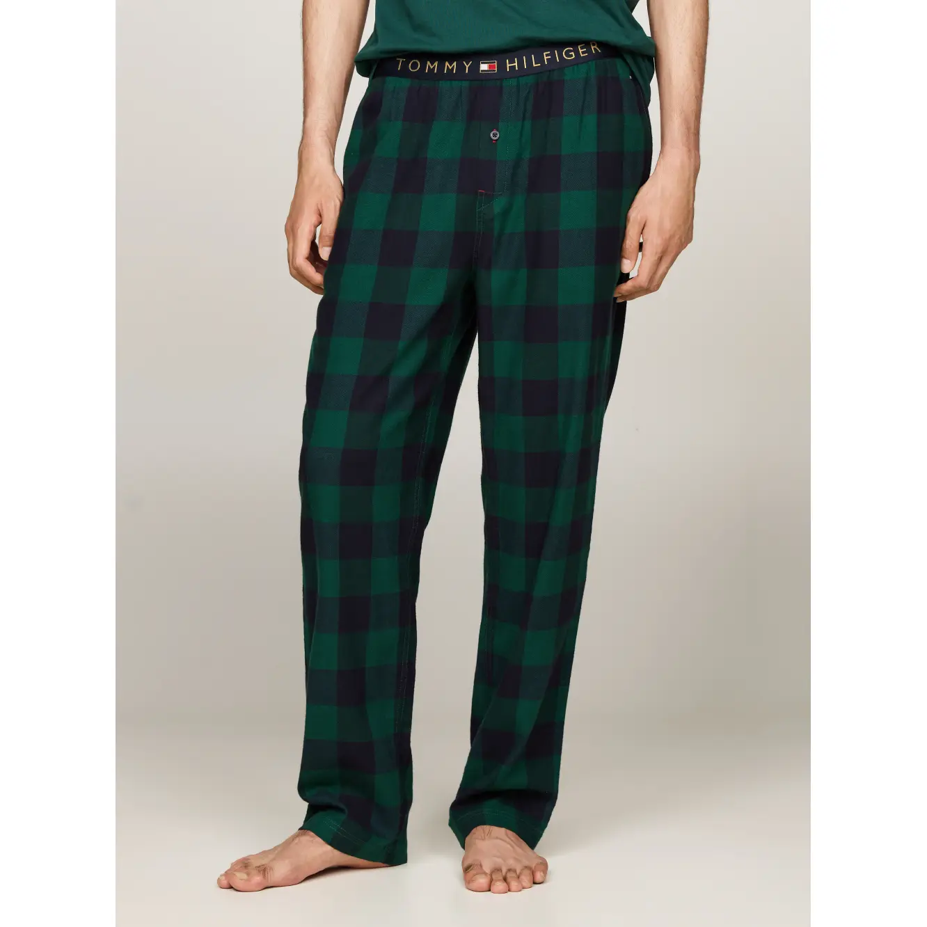 Tommy-Hilfiger_miesten tummansinivihreä ruudulliset flanellihousut_flannel pant_vihreä-sininen__FA2024_0N1_UM0UM029870N1_5 (4)