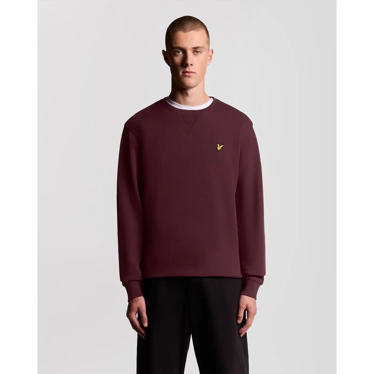 Lyle-Scott_miesten-viininpunainen-collegepaita_crewneck-sweat_ML424VOG_Z562