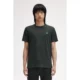 Fred-Perry_miesten-tummanvihrea-t-paita-pienella-Fred-Perryn-turkoosilla-logolla_crew-neck-t-shirt_M1600_W64