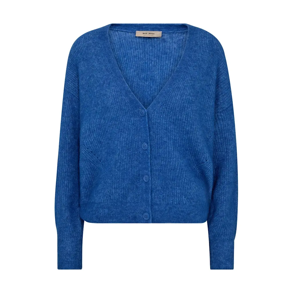 MOS-MOSH_naisten-kirkkaan-sininen-neuletakki_villaneuletakki_thora-v-neck-neuletakk