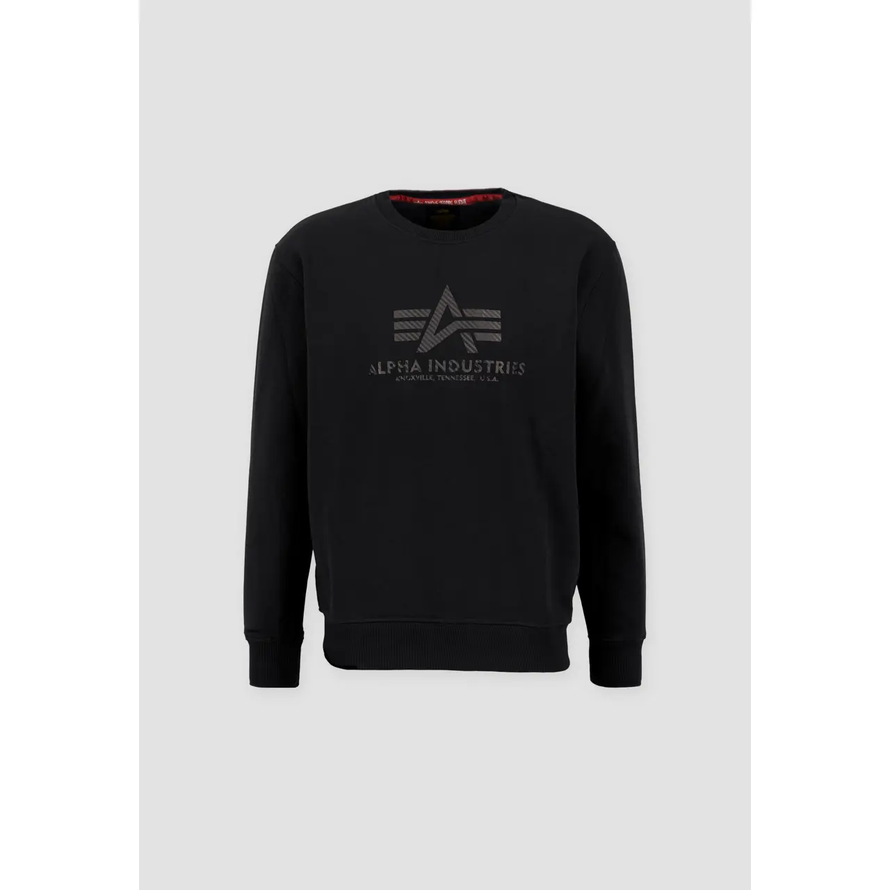 alpha industries miesten musta collegepaita