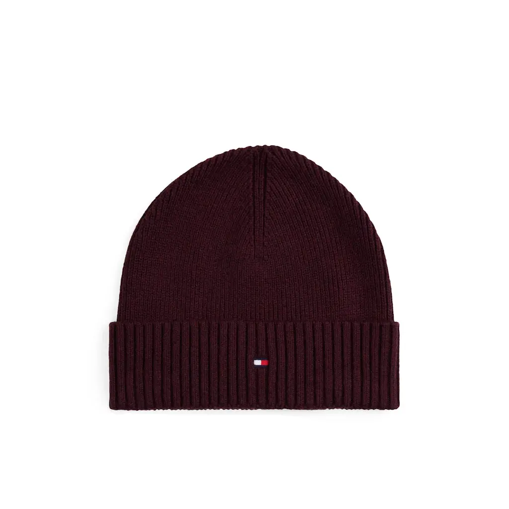 Tommy-Hilfiger_miesten-viininpunainen-pima-cotton-pipo