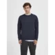 SELECTED_miesten-yksivarinen-villaneule_rai-crew-neck_tummasininen