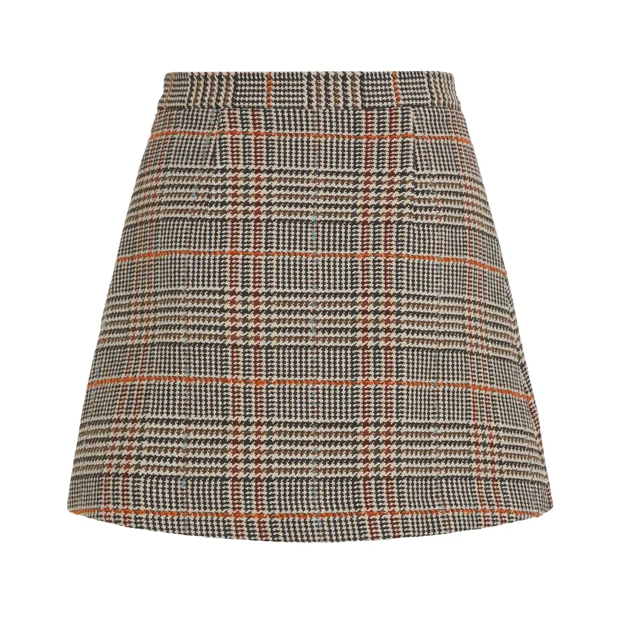 Tommy-Hilfiger_naiten-lyhyt-ruudullinen-ruskea-hame_tweed-hame