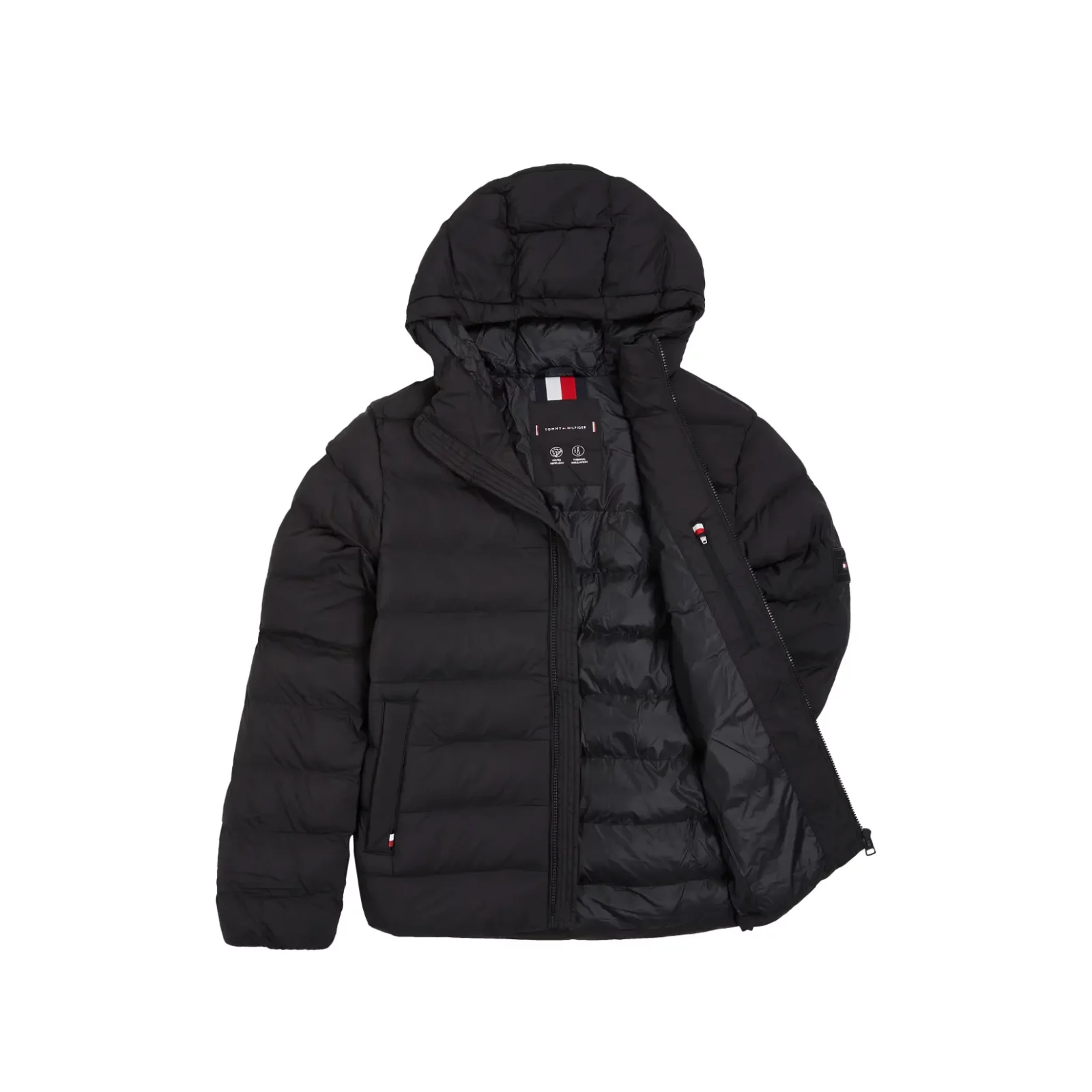 Tommy-Hilfigeri_miesten-musta-toppatakki_tommy-hilfiger-takki-mid-weight-hood-jacket_musta_MW0MW37257BD