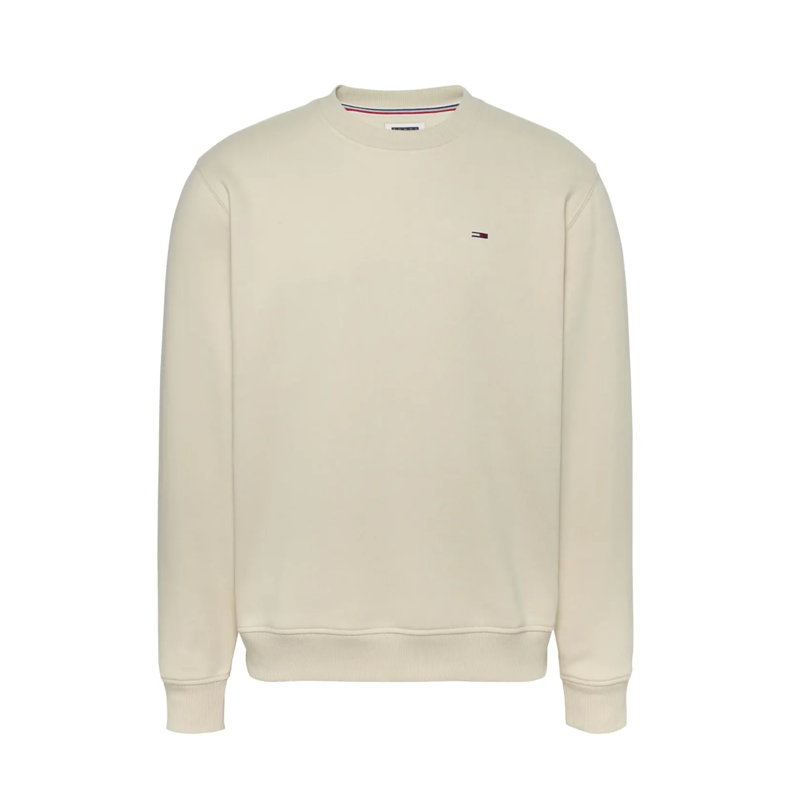 Tommy-Jeans_miesten-luonnonvalkoinen-yksivarinen-collegepaita-lippulogolla_vaalea-beige_