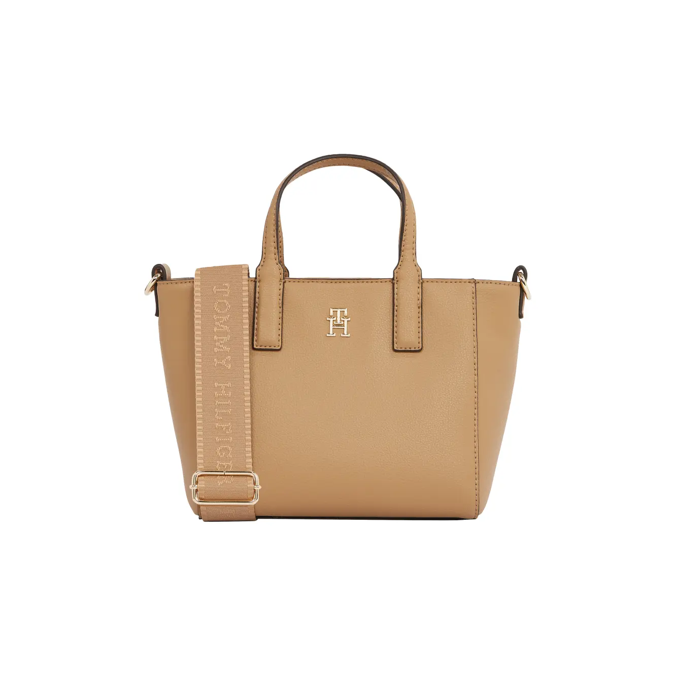 Tommy-Hilfiger_naisten-beige-kasilaukku-olkahihnalla_soft-logo-tote-bag_WI2025_RBC_AW0AW16907RBC