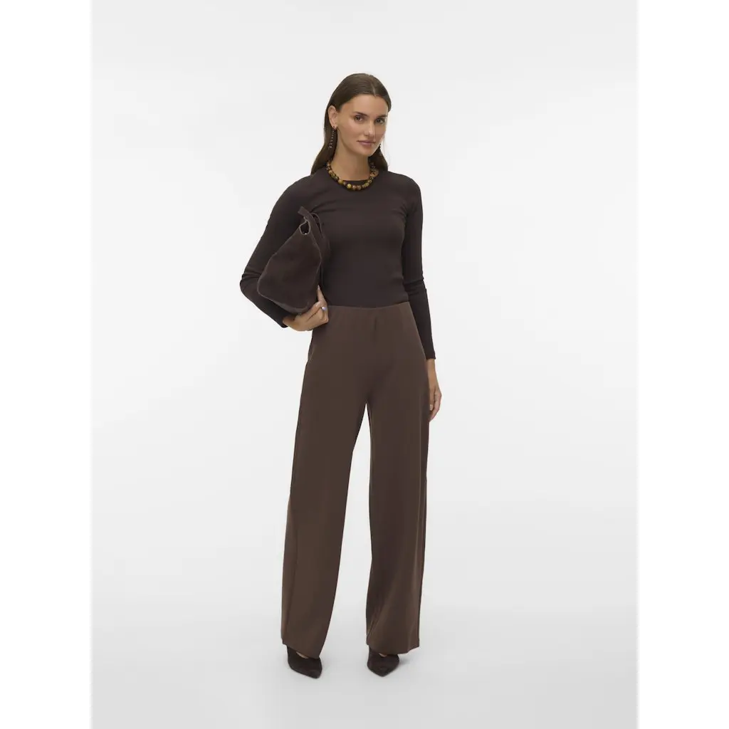 VERO-MODA-naisten-ruskeat-joustavat-suorat-housut