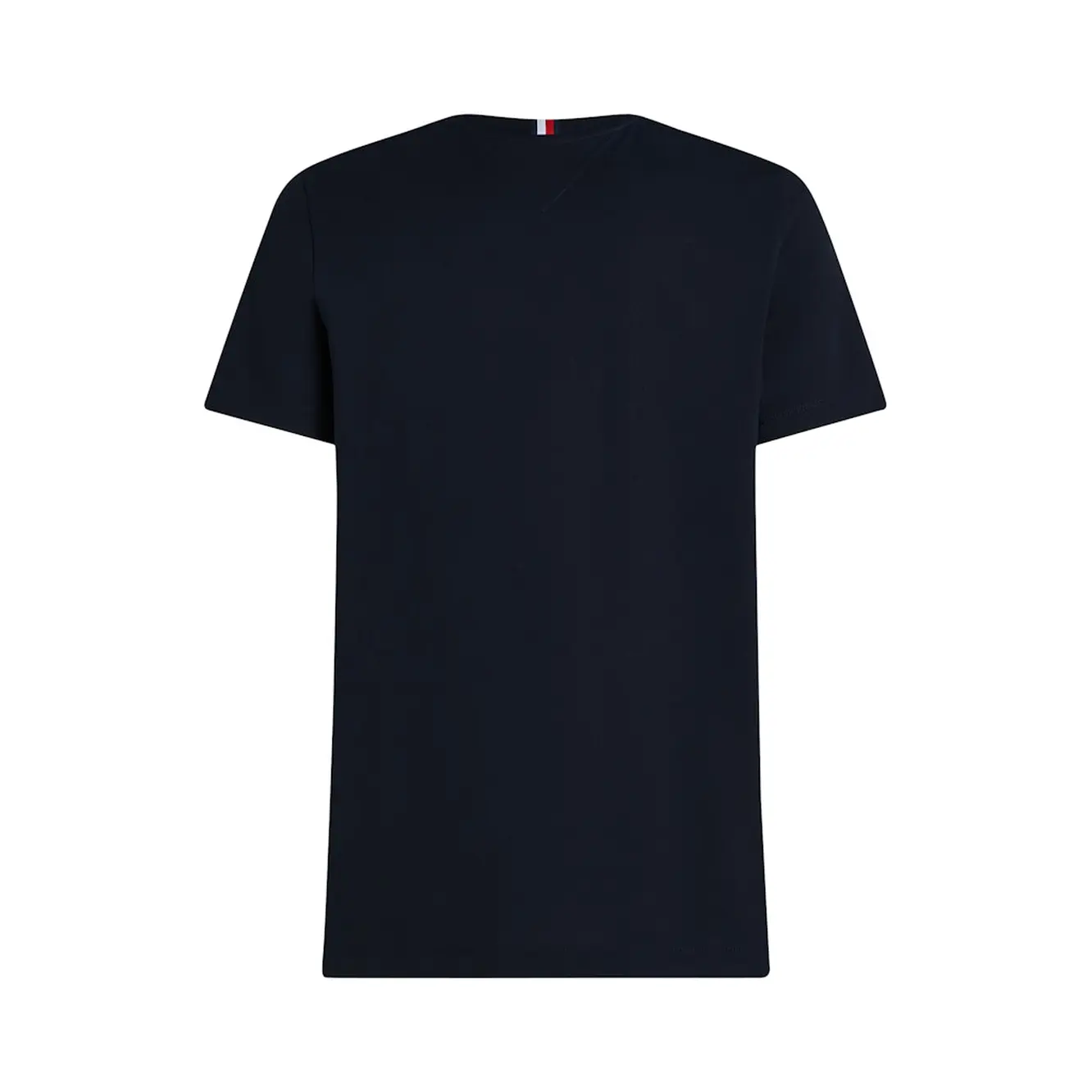 Tommy-Hilfiger_miesten-tummansininen-t-paita-logotekstila_script-logo-tee_SP2025_DW5_MW0MW33691DW5_7-8-1.webp