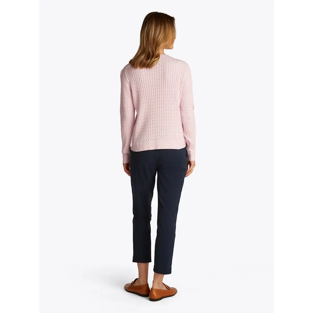 Tommy-Hilfiger_naisten vaaleanpunainen puuvillaneule_cabel c-neck neule_rosa__SP2025_TZH_WW0WW44993TZH_6 (1)