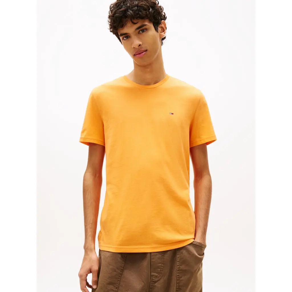 Tommy-Jeans_miesten-oranssi-puuvillainen-t-aita