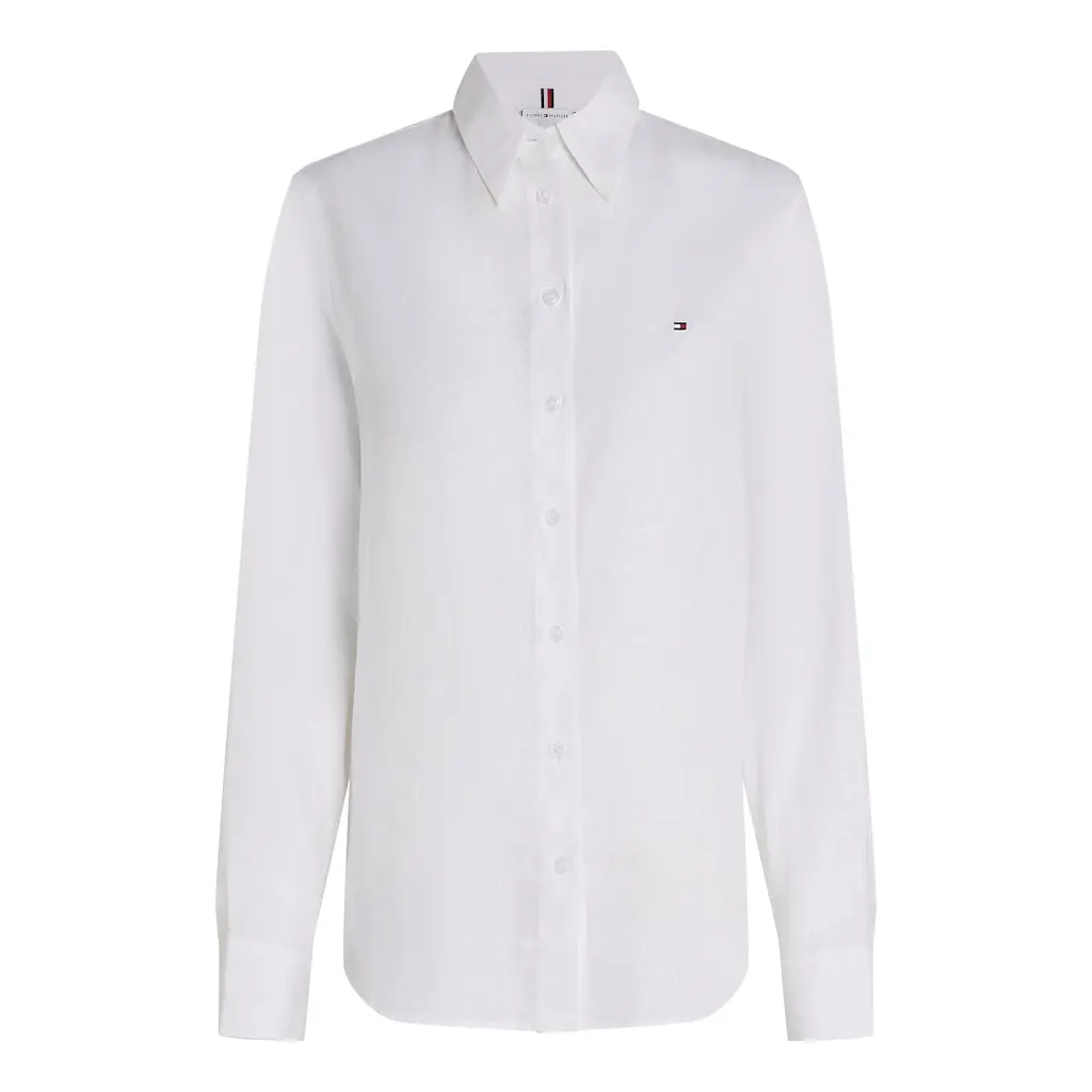 Tommy-Hilfiger-naisten-valkoinen-pellavapaita-kauluksilla-