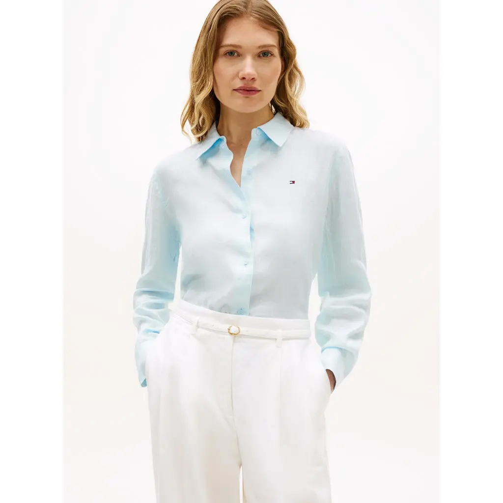 Tommy-Hilfiger_sininen-pellavapaita-naisille