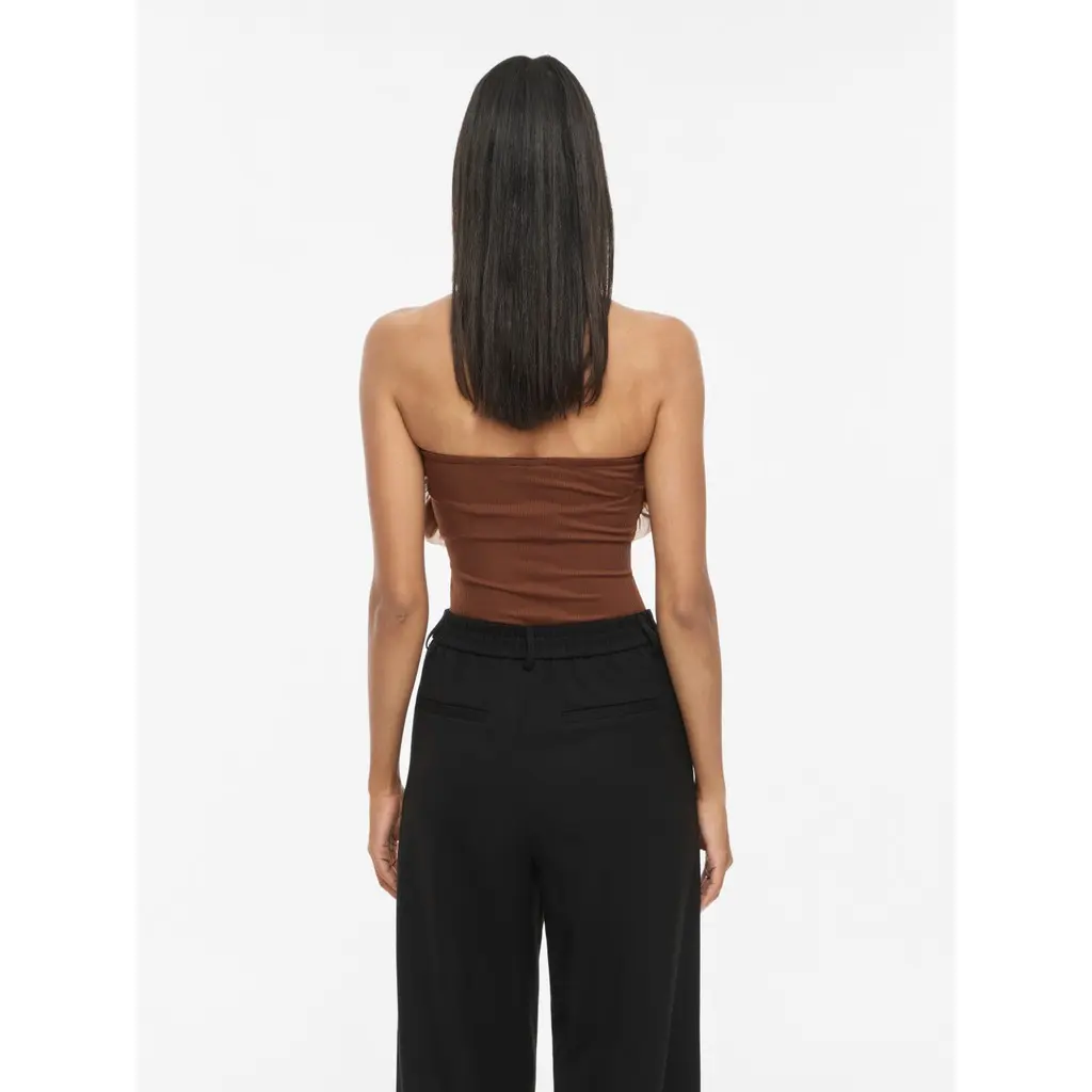VILA-naisten-ruskea-bodystocking-body-tuubimallisella-ylaosalla