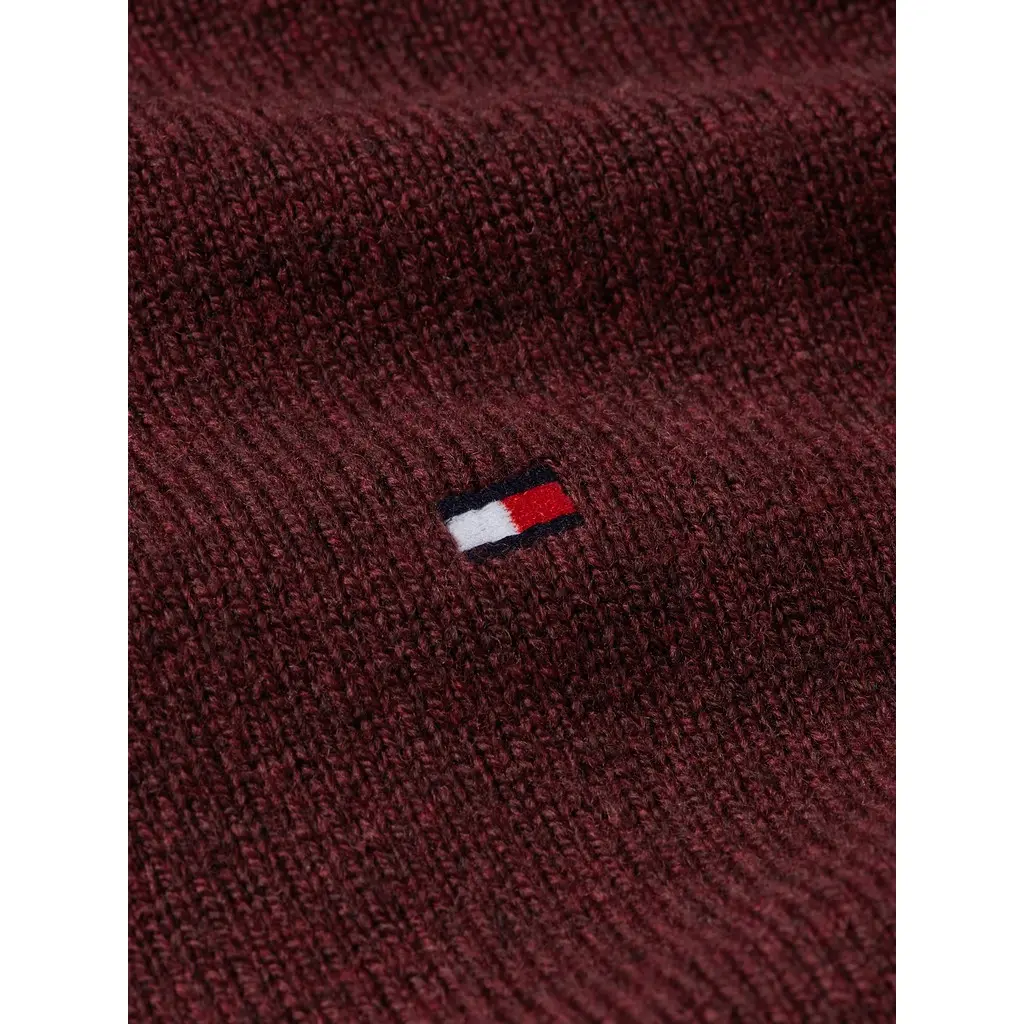 Tommy-Hilfiger-miesten-viininpunainen-lampaanvilla-neule