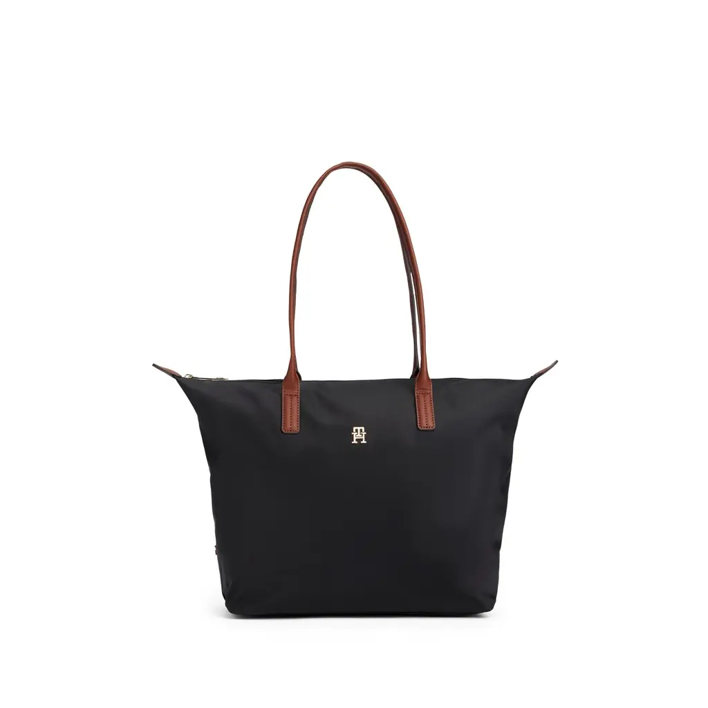 Tommy-Hilfiger-musta-naisten-vetoketjullinen-nailon-laukku