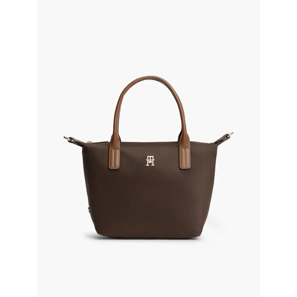 Tommy-Hilfiger-naisten-tummanruskea-nailon-laukku