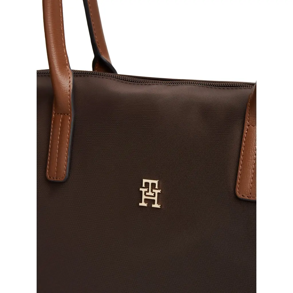 Tommy-Hilfiger-naisten-tummanruskea-nailon-laukku