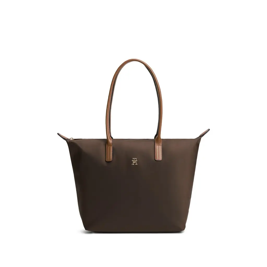 Tommy-Hilfiger-naisten-tummanruskea-nailon-laukku