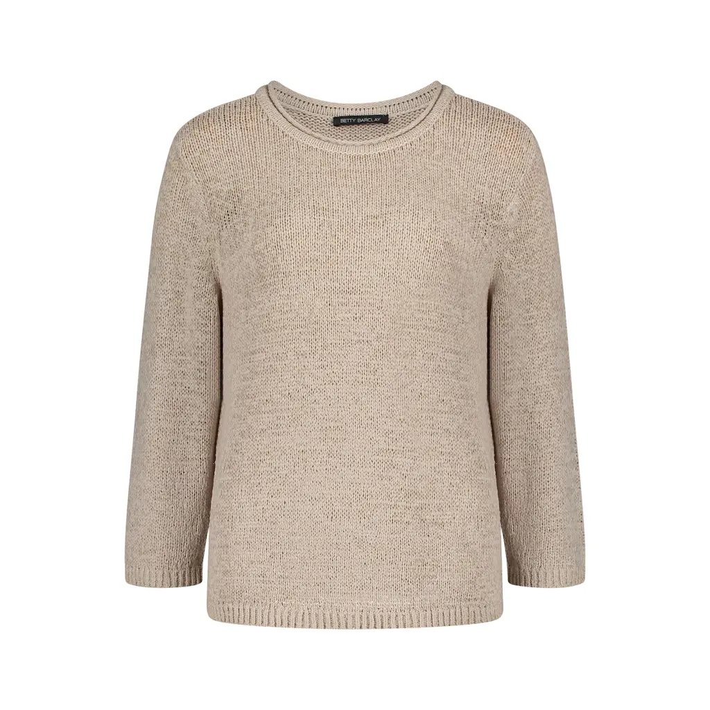BETTY-BARCLAY_naisten-beige-lyhythihainen-neule