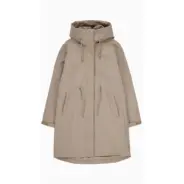 Makia_naisten-beige-pidempi-Rylie-hupullinen-kangastakki