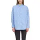 comma_sinivalkoinen-naisten-oversize-mitoiettu-kauluspaita-nostohihalla