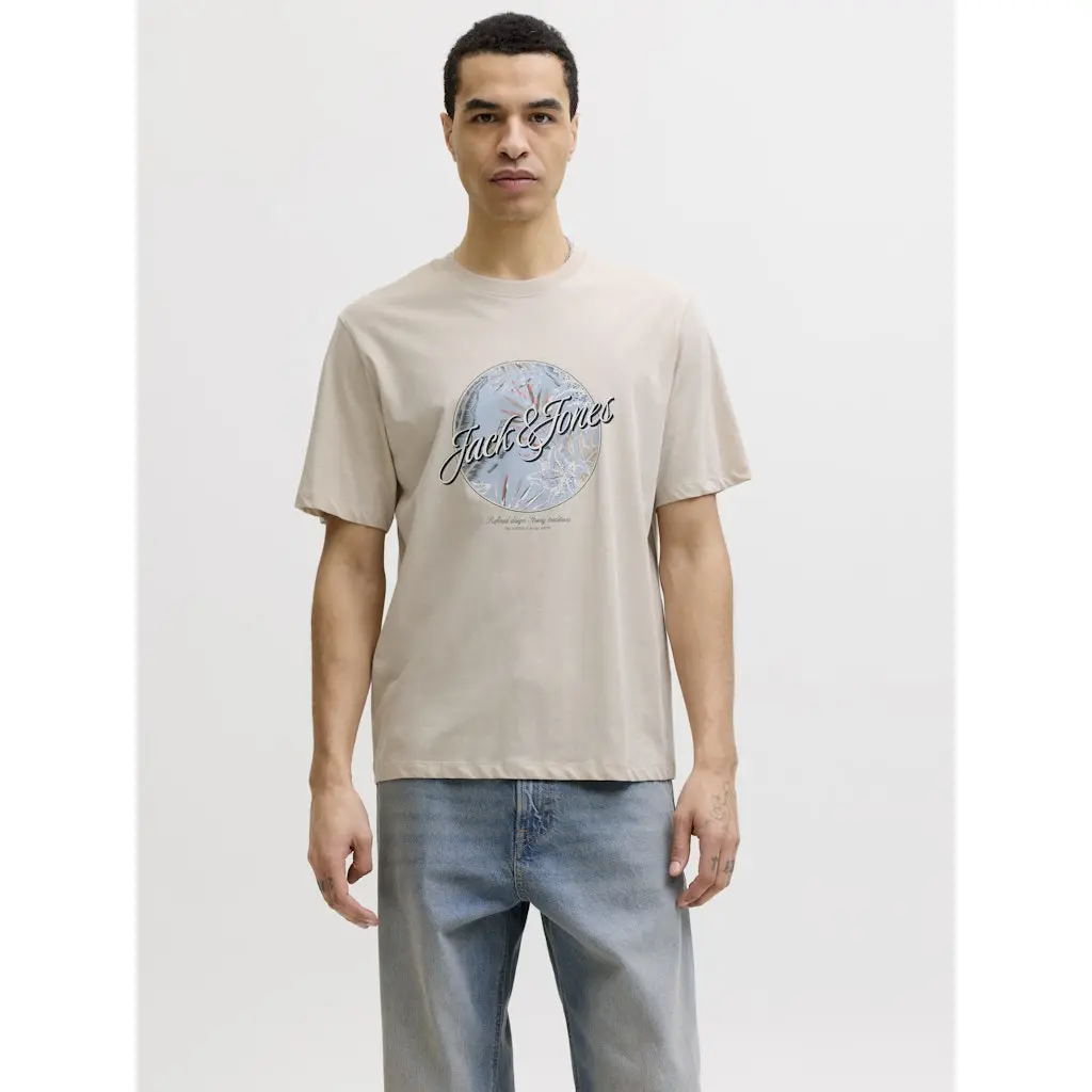 JACKJONES_beige-miesten-logot-paita