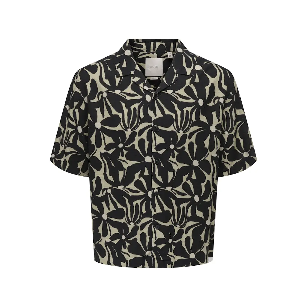 ONLYSONS_kuviollinen-miesten-rento-kauluspaita-lyhyella-hihalla_