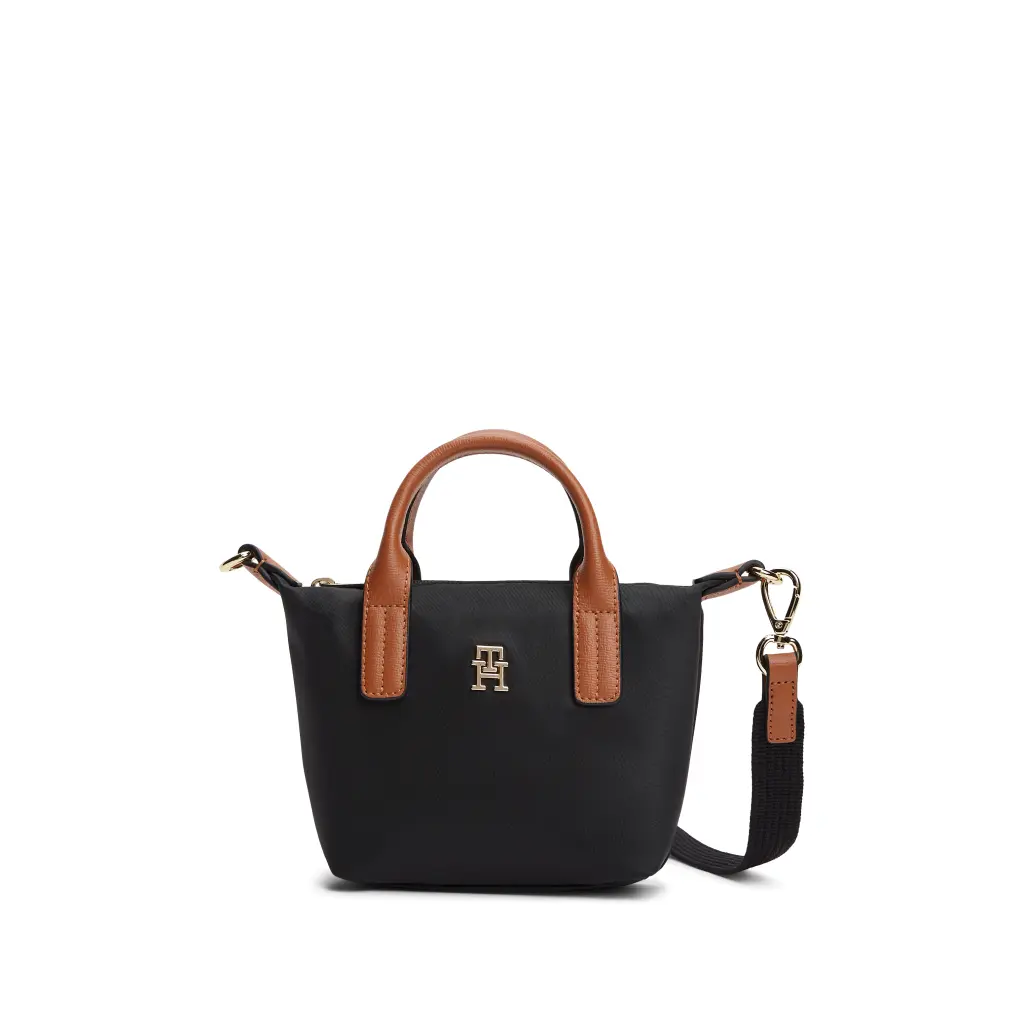 Tommy-Hilfiger_pieni-kankainen-tote-laukku_popette-nailon-micro-mini_musta