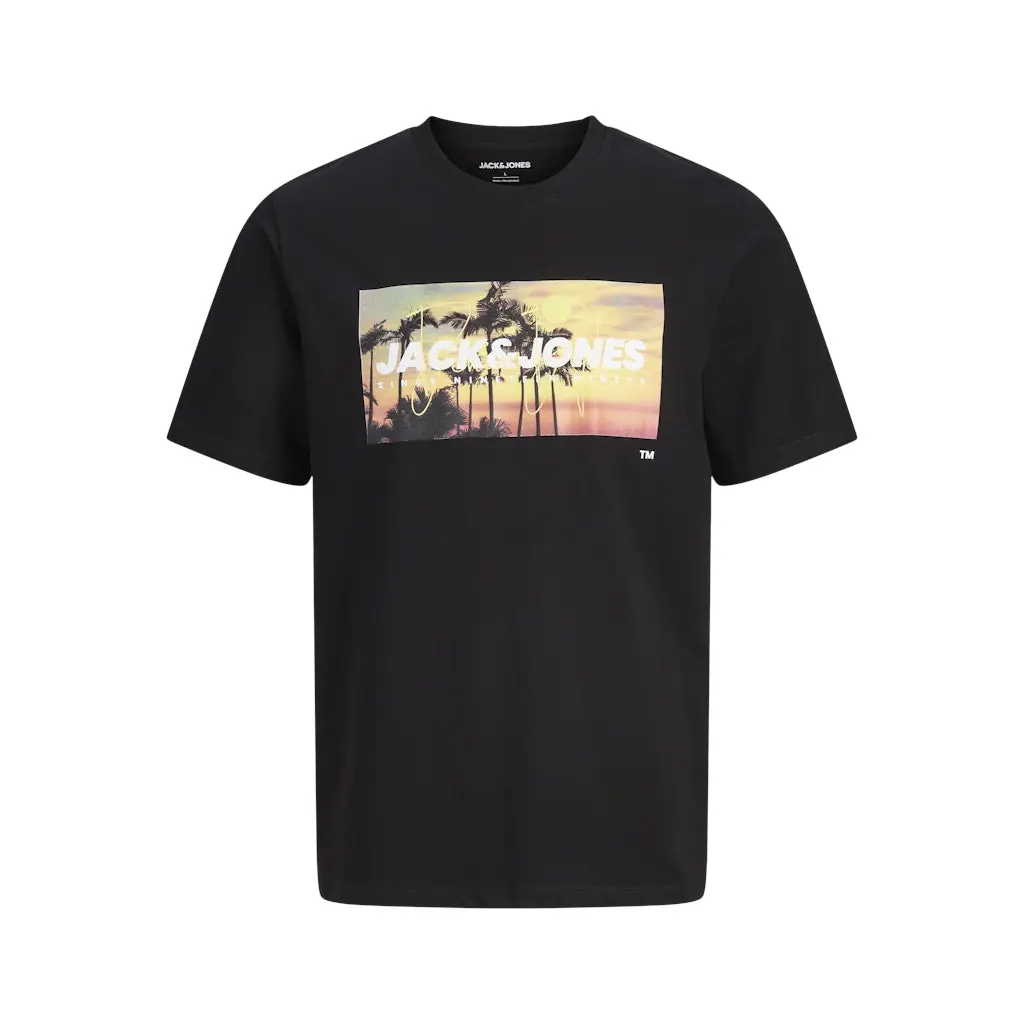 JACKJONES_musta-miesten-logoprintti-t-paita_