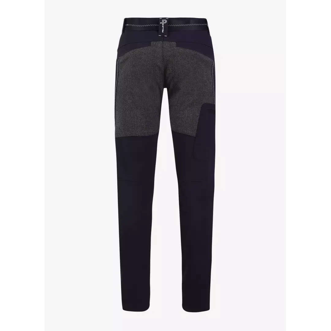 Pelle-P_miesten-sporttiset-tummansiniset-housut-vettahylkivalla-pinnalla