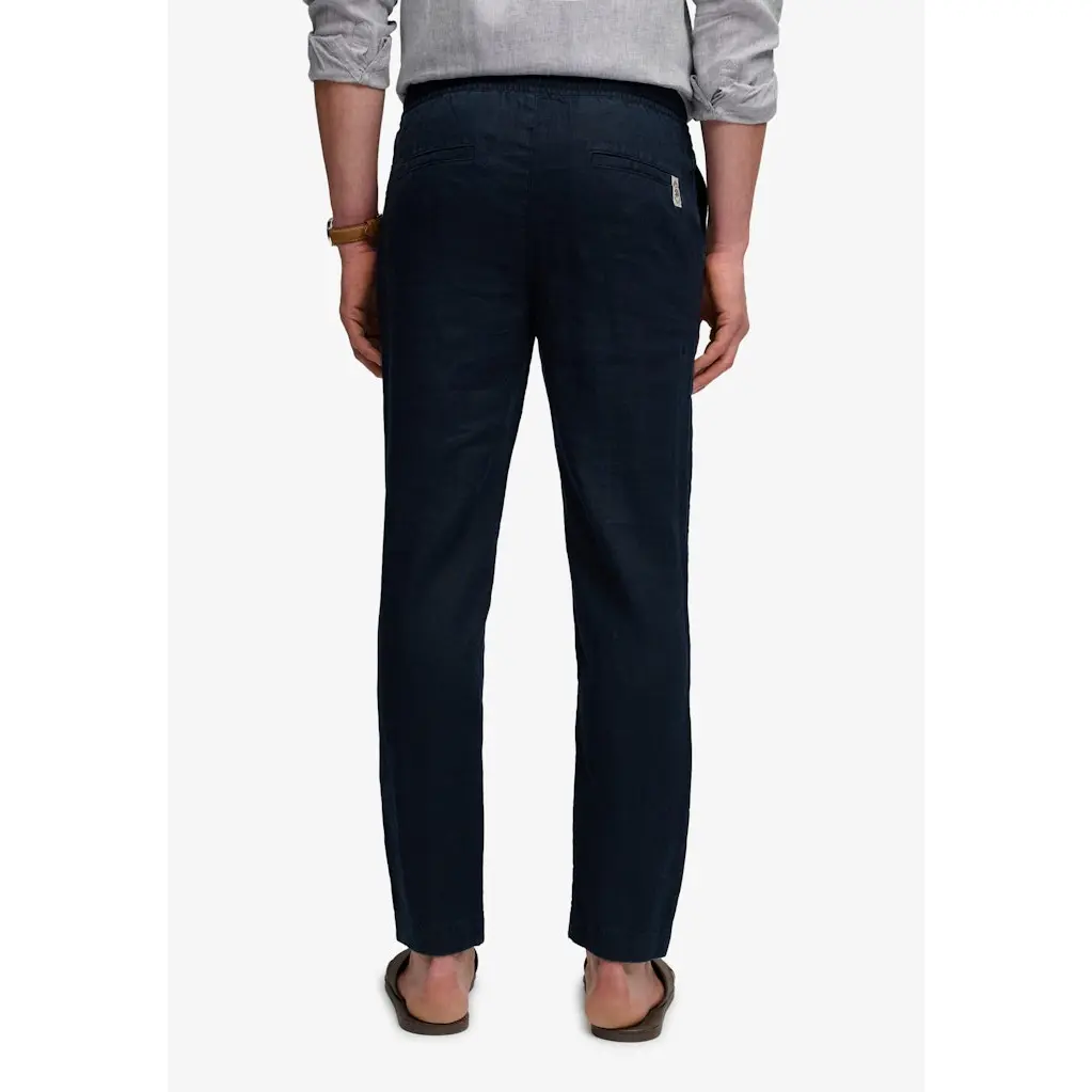 Superdry_tummansiniset-miesten-pellavahousut