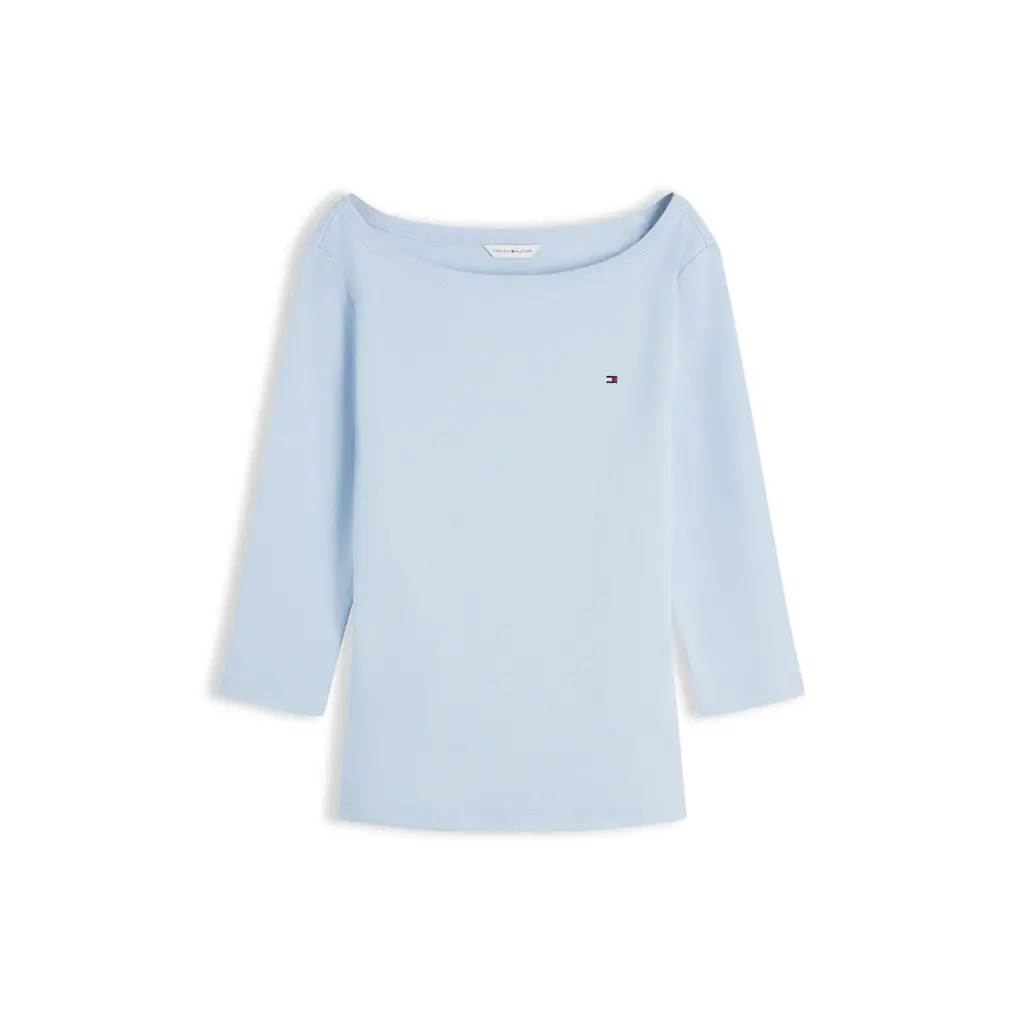 Tommy-Hilfiger-naisten-vaaleansininen-trikoopaita-venepaantiella
