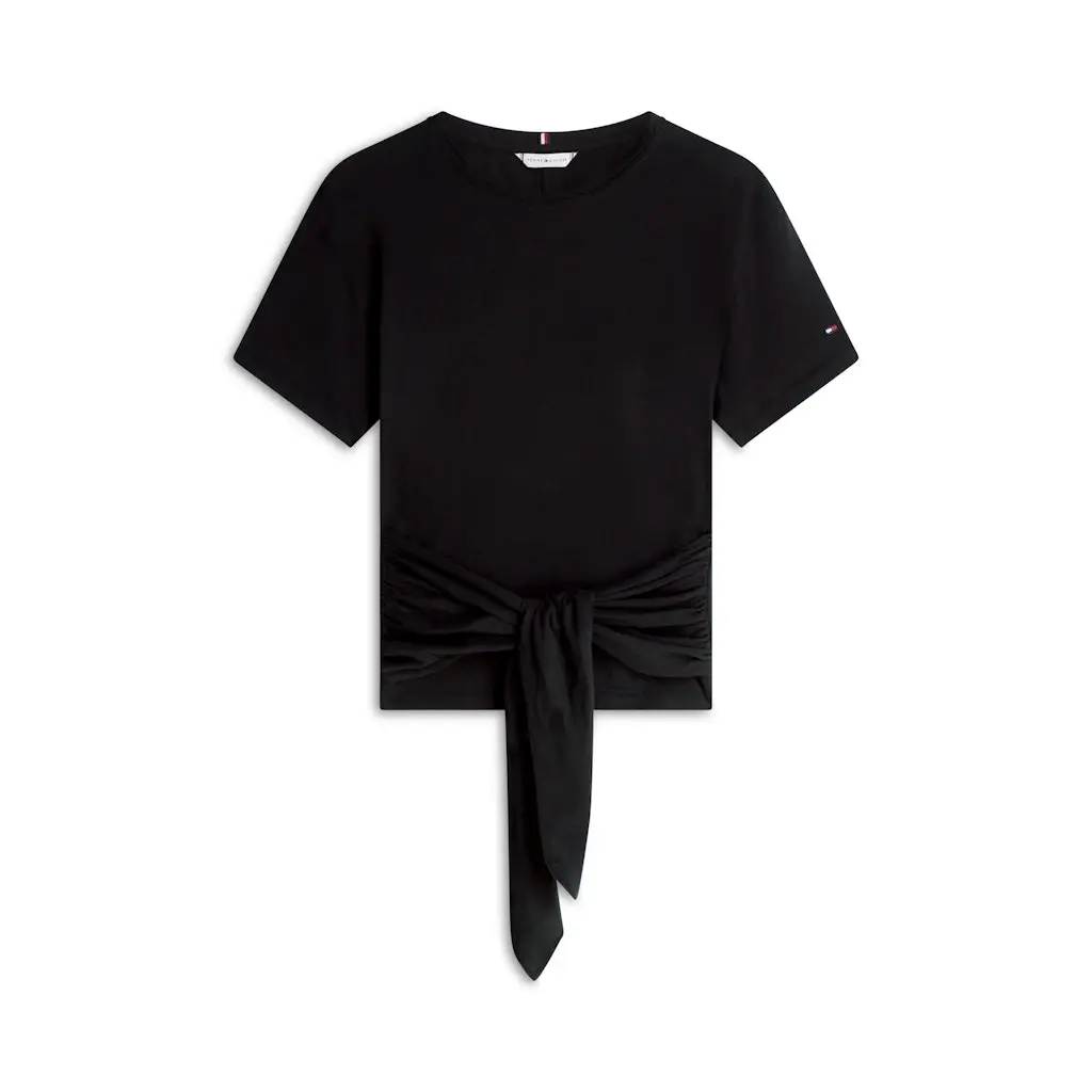 Tommy-Hilfiger_rento-puuvillainen-t-paita-solmittavalla-rusettiyksityiskohdalla