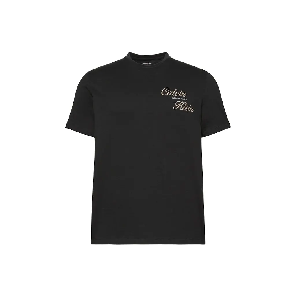 Calvin-Klein-miesten-musta-logot-paita-kaunikirjailulla-logolla-selassa-ja-edessa