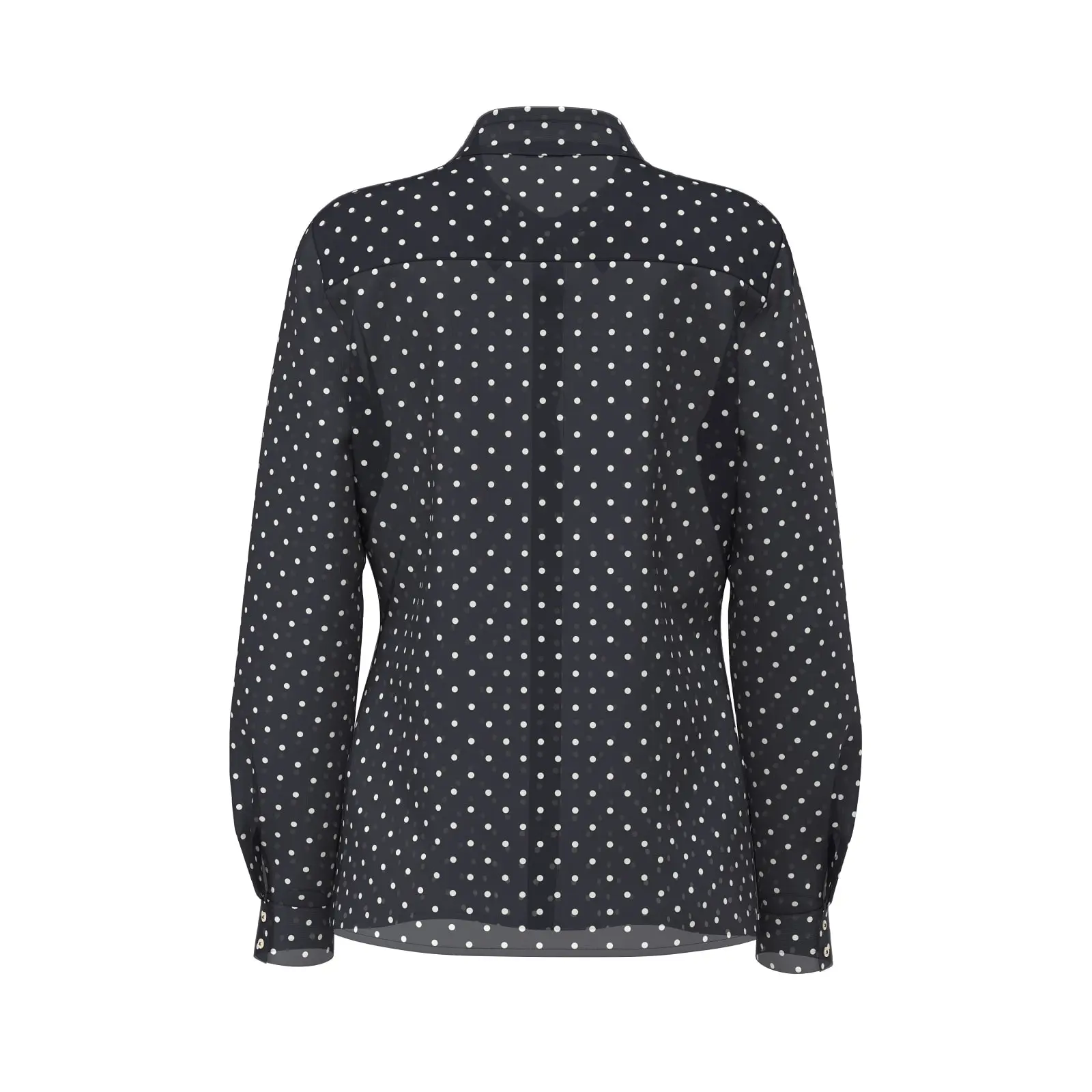 Guess-naisten-lapikuultava-sinivalkoinen-pilkullinen-paitapusero-ohuesta-kankaasta