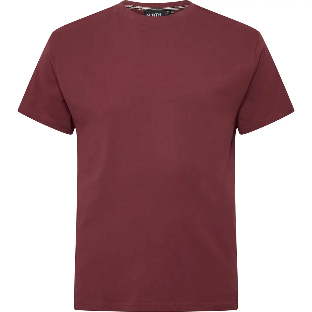 All-Size_miesten-pluskoon-viininpunainen-t-paita