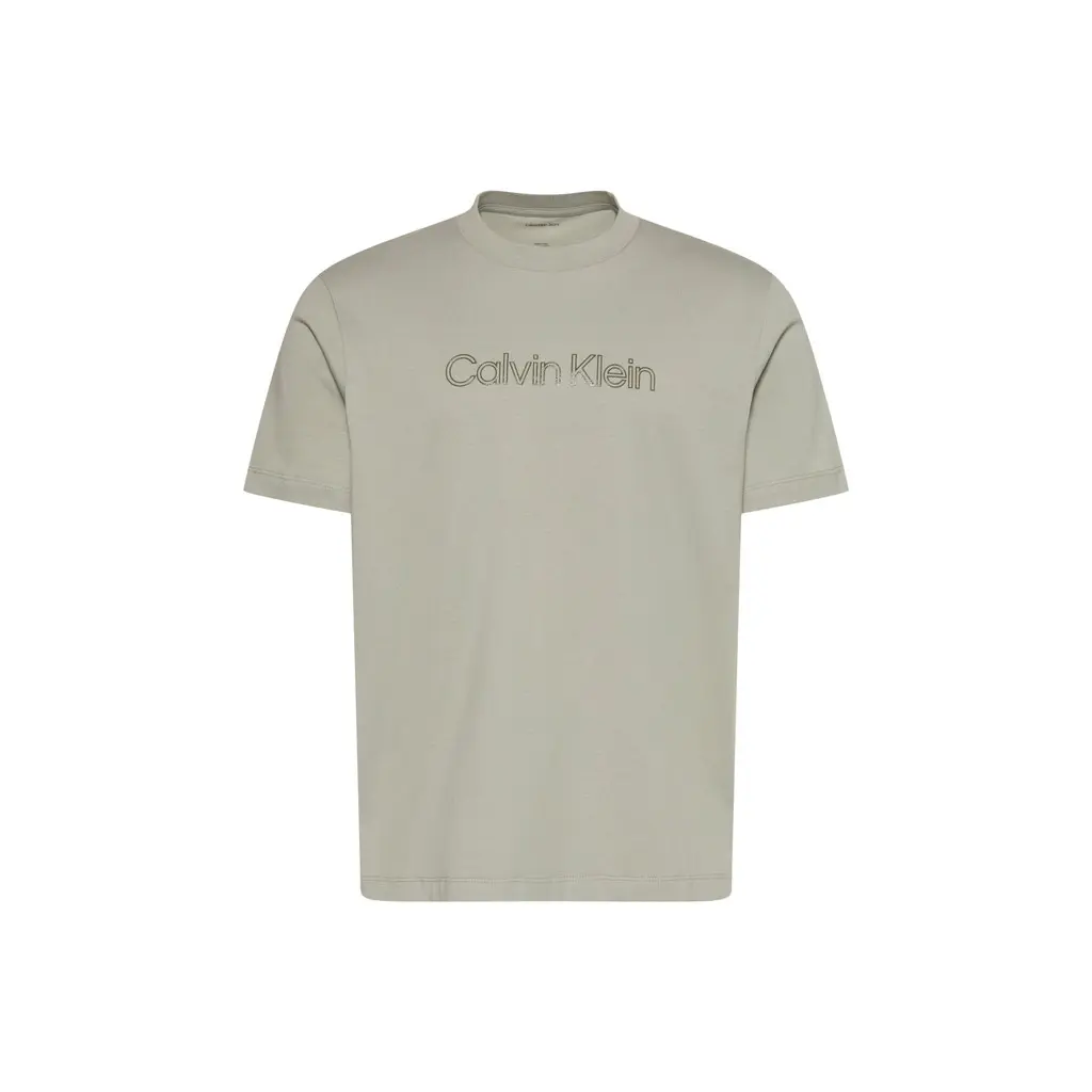 Calvin-Klein_miesten-vihrea-puuvillainen-logo-t-paita