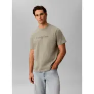 Calvin-Klein_miesten-vihrea-puuvillainen-logo-t-paita