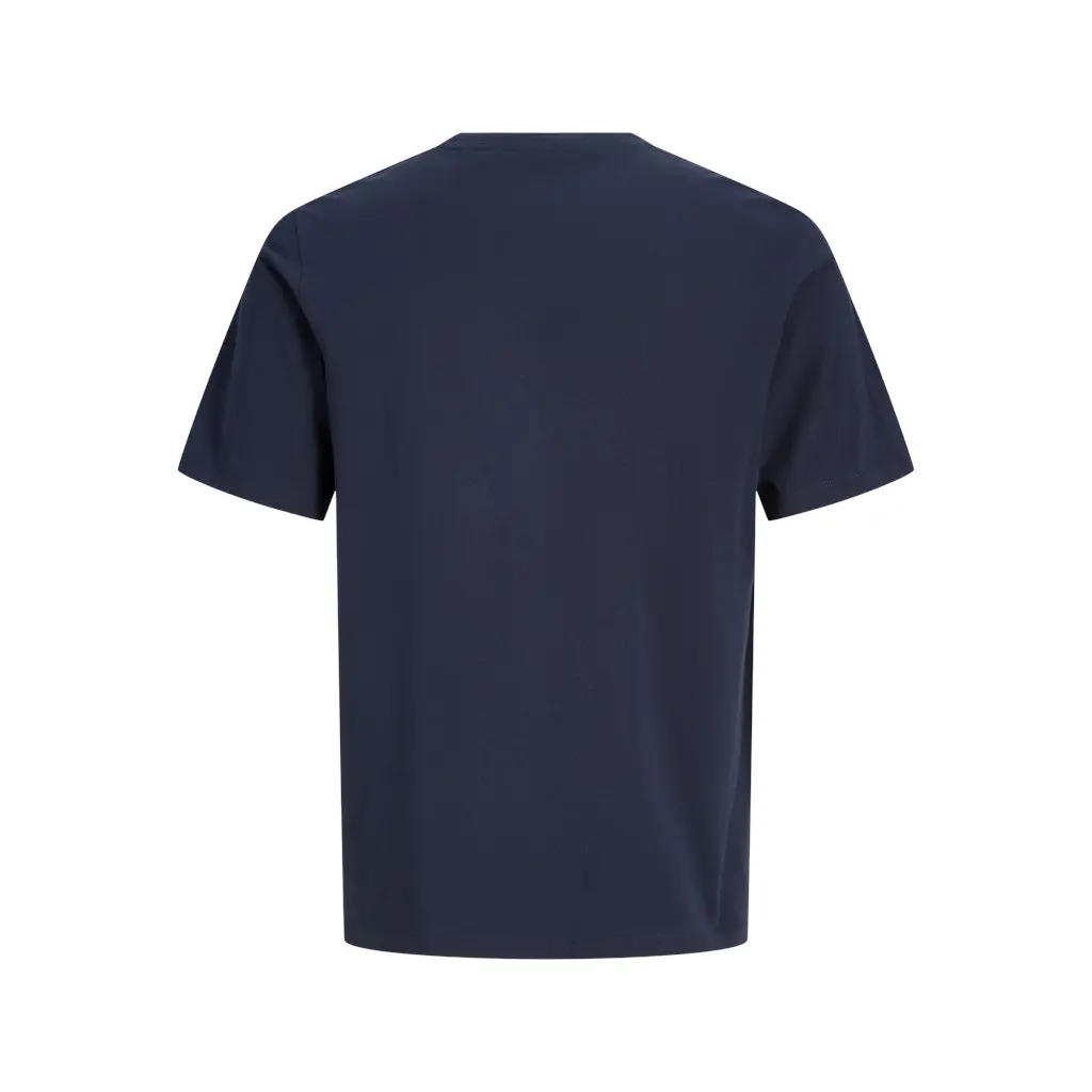 JACKJONES-miesten-tummansininen-edullinen-puuvillainen-t-paita-logolla