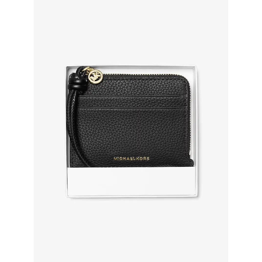 Michael-Kors-musta-jet-set-korttilompakko-rannehihnalla