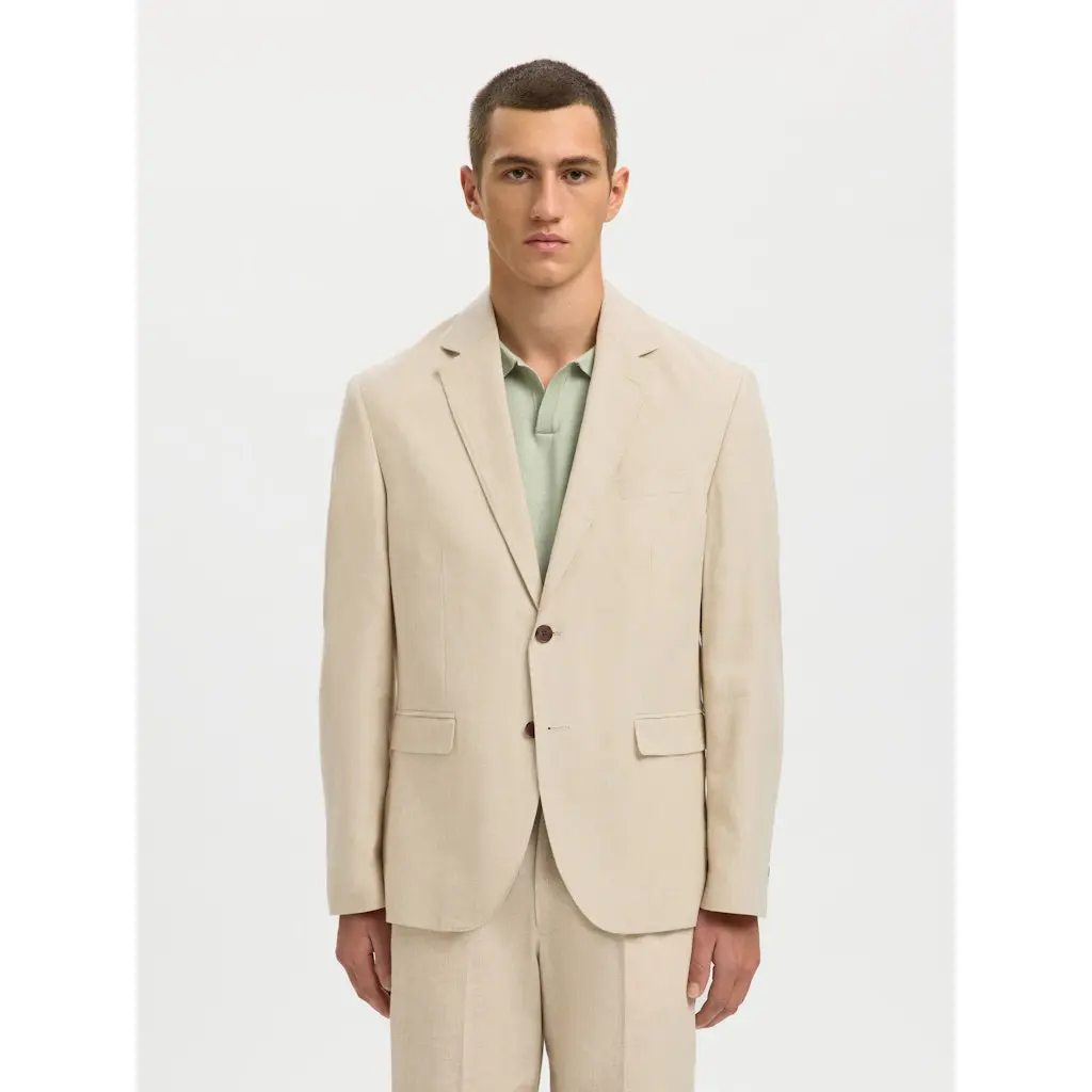 SELECTED-miesten-vaalean-beige-pellava-puuvilla-puvun-takki