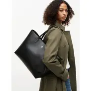 Tommy-Hilfiger-naisten-musta-keinonahkainen-iso-olkalaukku-kiinteilla-kantohihnoilla